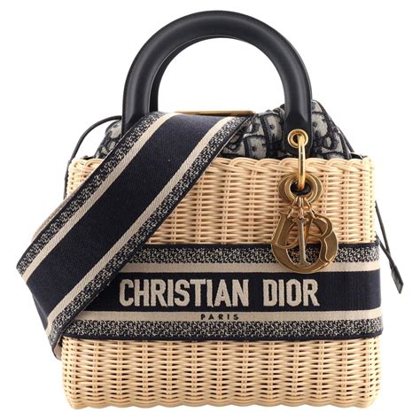 dior box and dust bag|lady dior wicker bag.